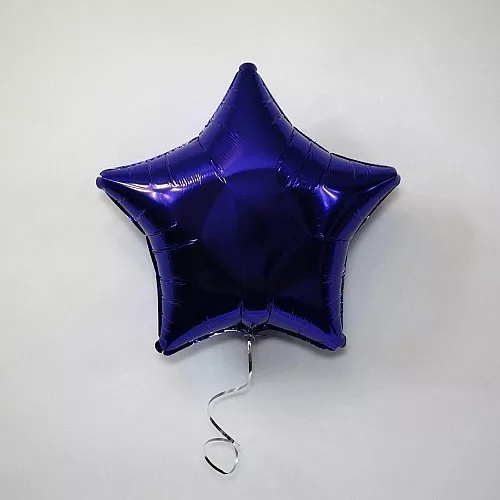 Шар звезда 18 металлик Фиолетовая