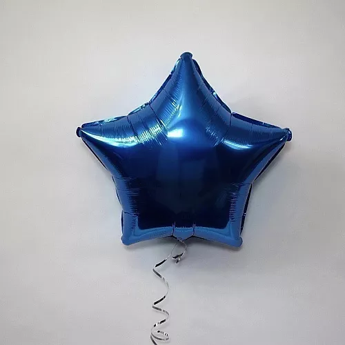 Шар звезда 18 металлик Синняя