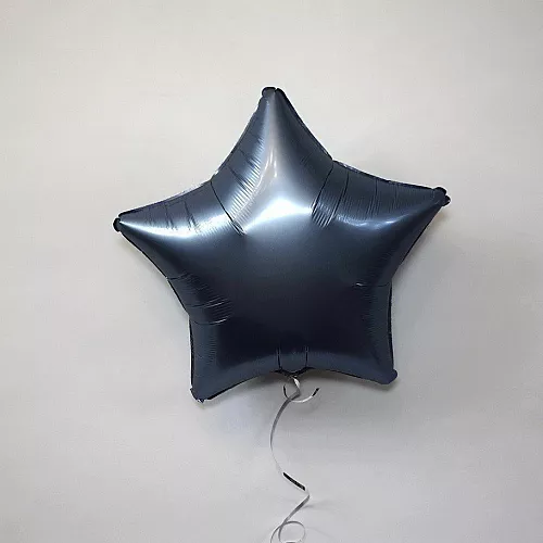 Шар звезда 19 Сатин Steel Blue